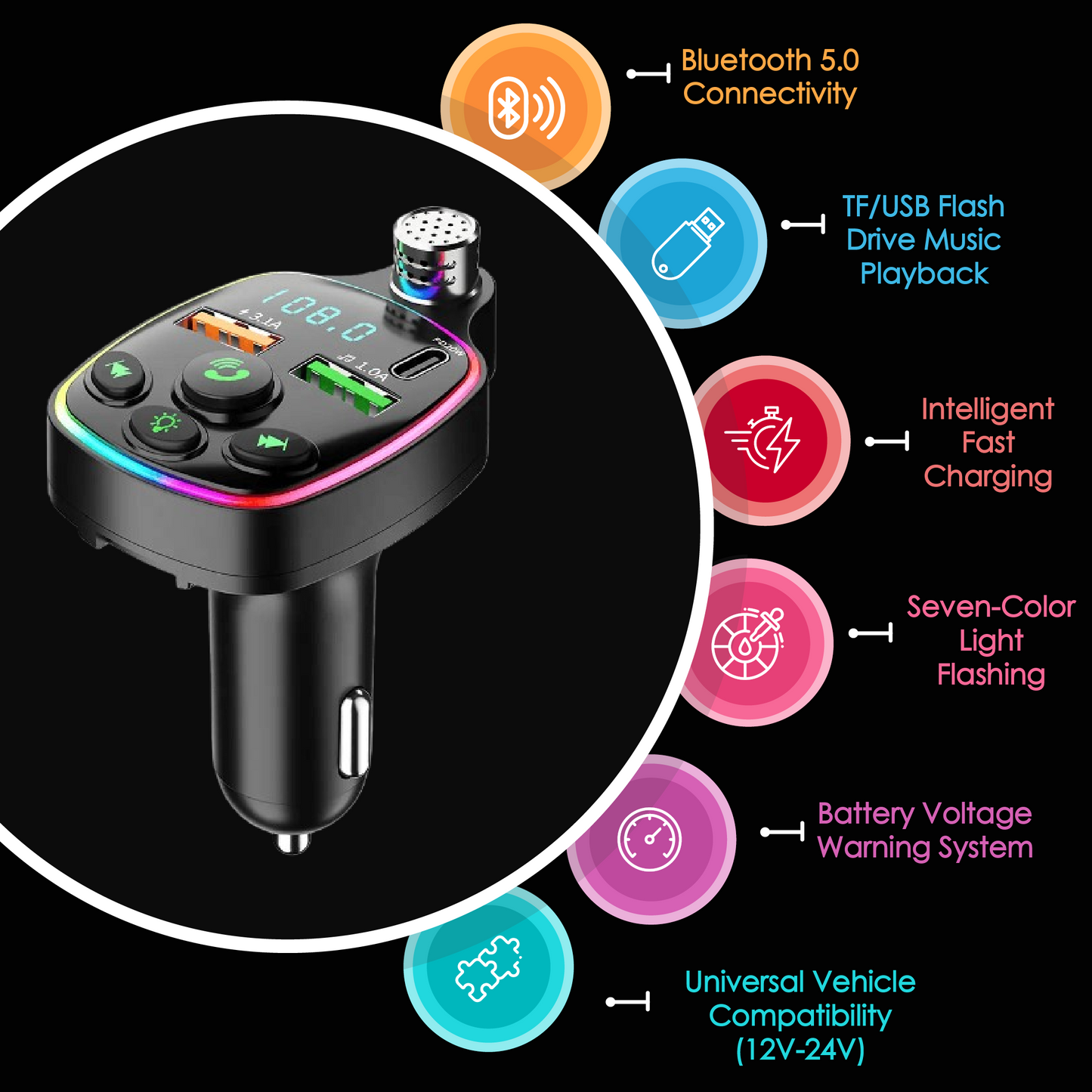 Bluetooth FM Transmitter by BloomCar