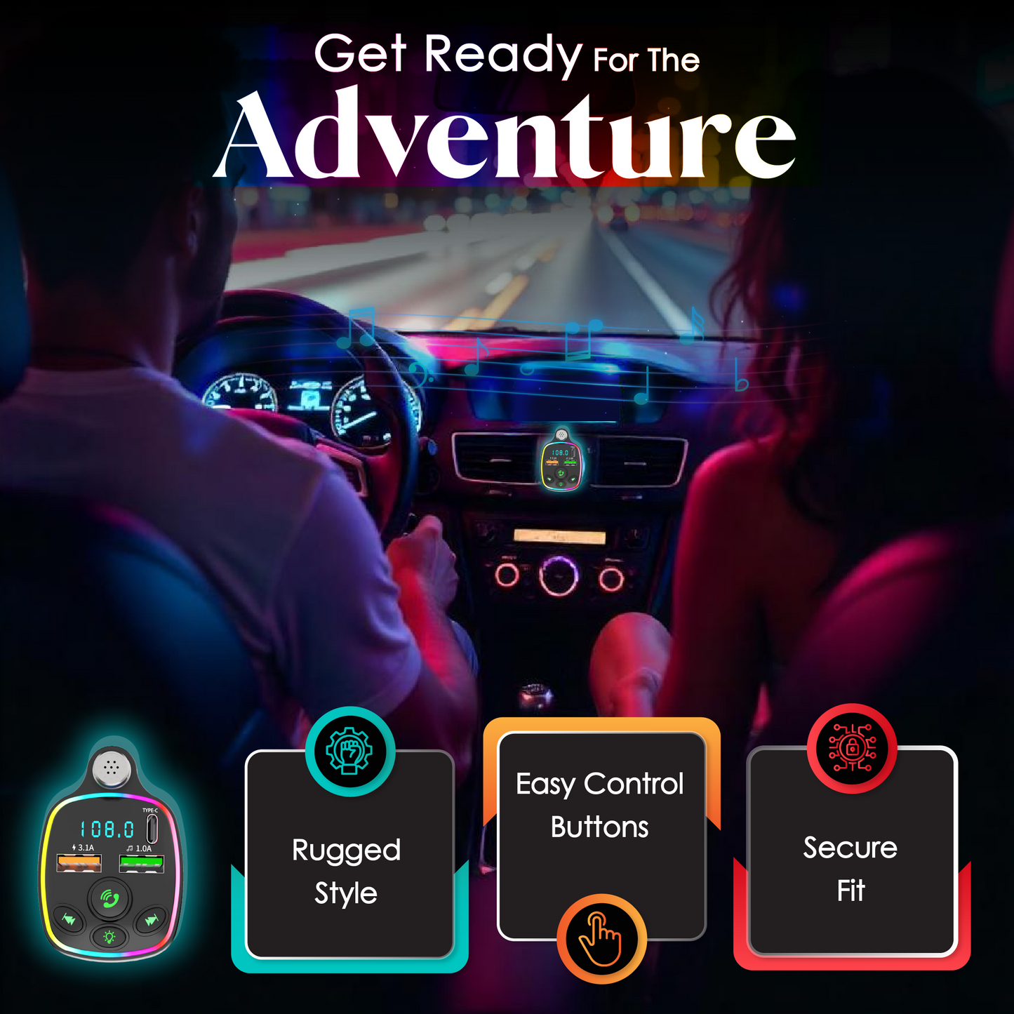 Bluetooth FM Transmitter by BloomCar