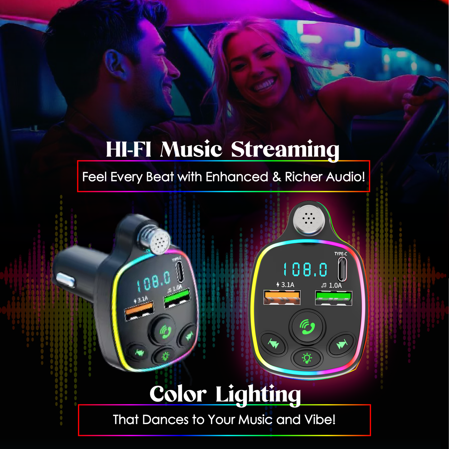 Bluetooth FM Transmitter by BloomCar