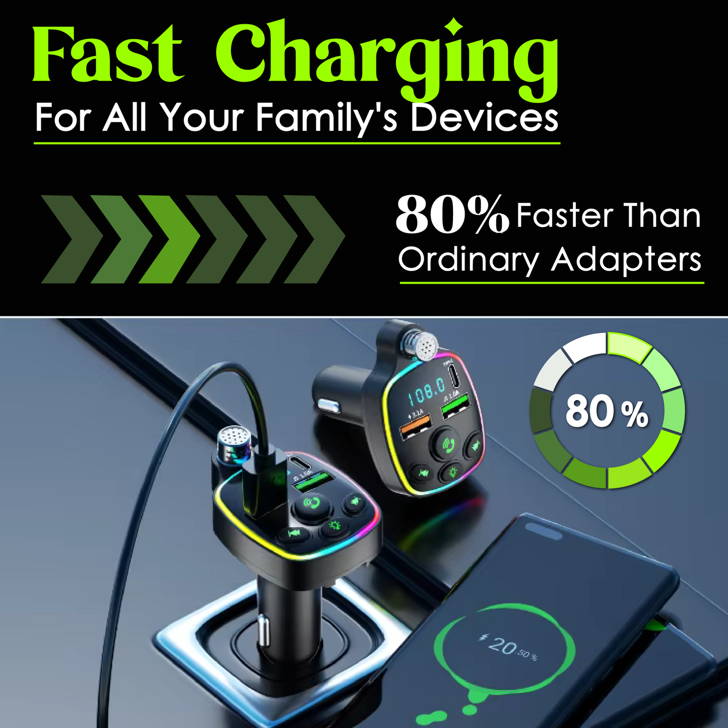 Bluetooth FM Transmitter by BloomCar