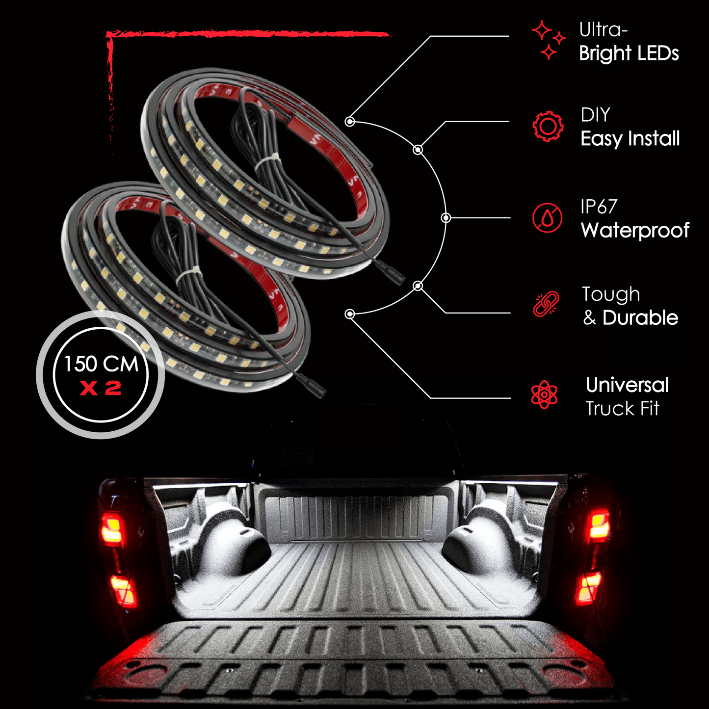LED Truck Bed Lights by BloomCar