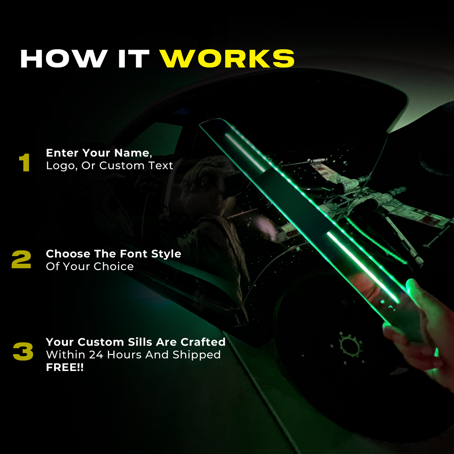 BloomCar™ LED Door Sill Pro (Customized)
